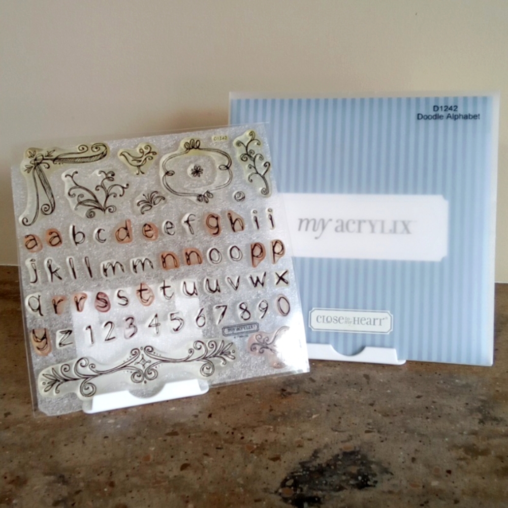 Close to My Heart Acrylic Stamp Set D1242 DOODLE ALPHABET